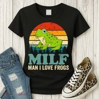 Man I Love Frogs Funny Graphic Plus Size Women's T-Shirt thumb 3