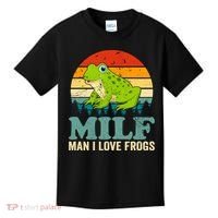 Man I Love Frogs Funny Graphic Plus Size Kids T-Shirt thumb 0