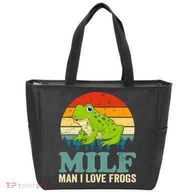 Man I Love Frogs Funny Graphic Plus Size Tote Bag