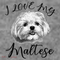 Maltese I Love My Maltese Dog Toddler Hoodie thumb 2