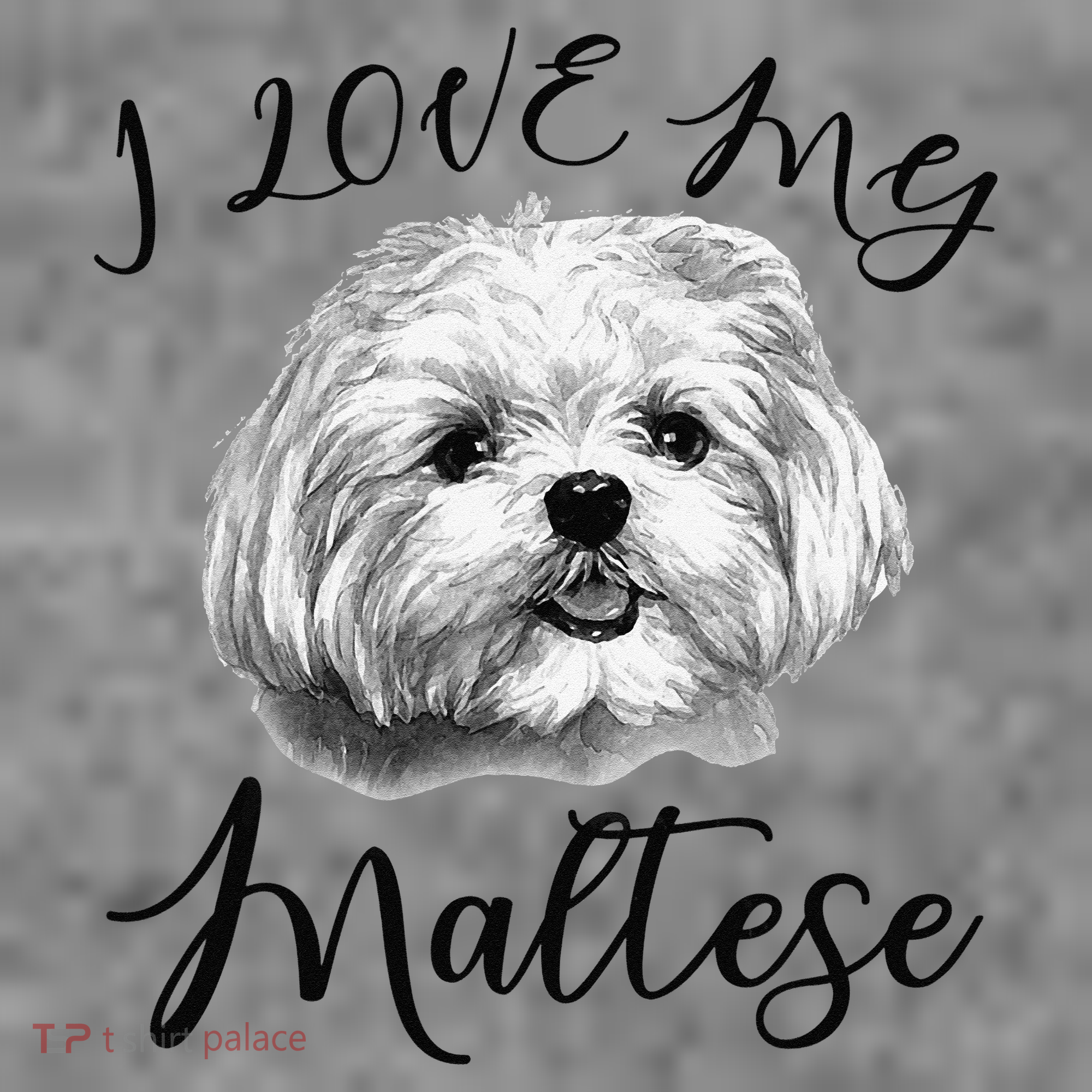 Maltese I Love My Maltese Dog Toddler Hoodie