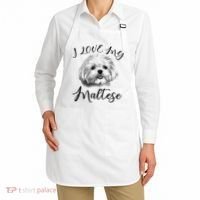 Maltese I Love My Maltese Dog Apron thumb 2
