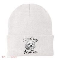 Maltese I Love My Maltese Dog Beanie thumb 0