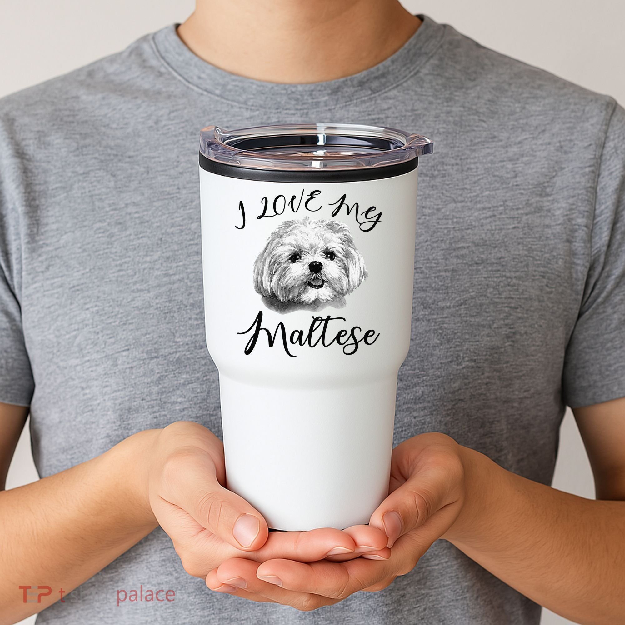 Maltese I Love My Maltese Dog Tumbler