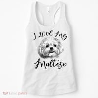 Maltese I Love My Maltese Dog Women's Tank Top thumb 0