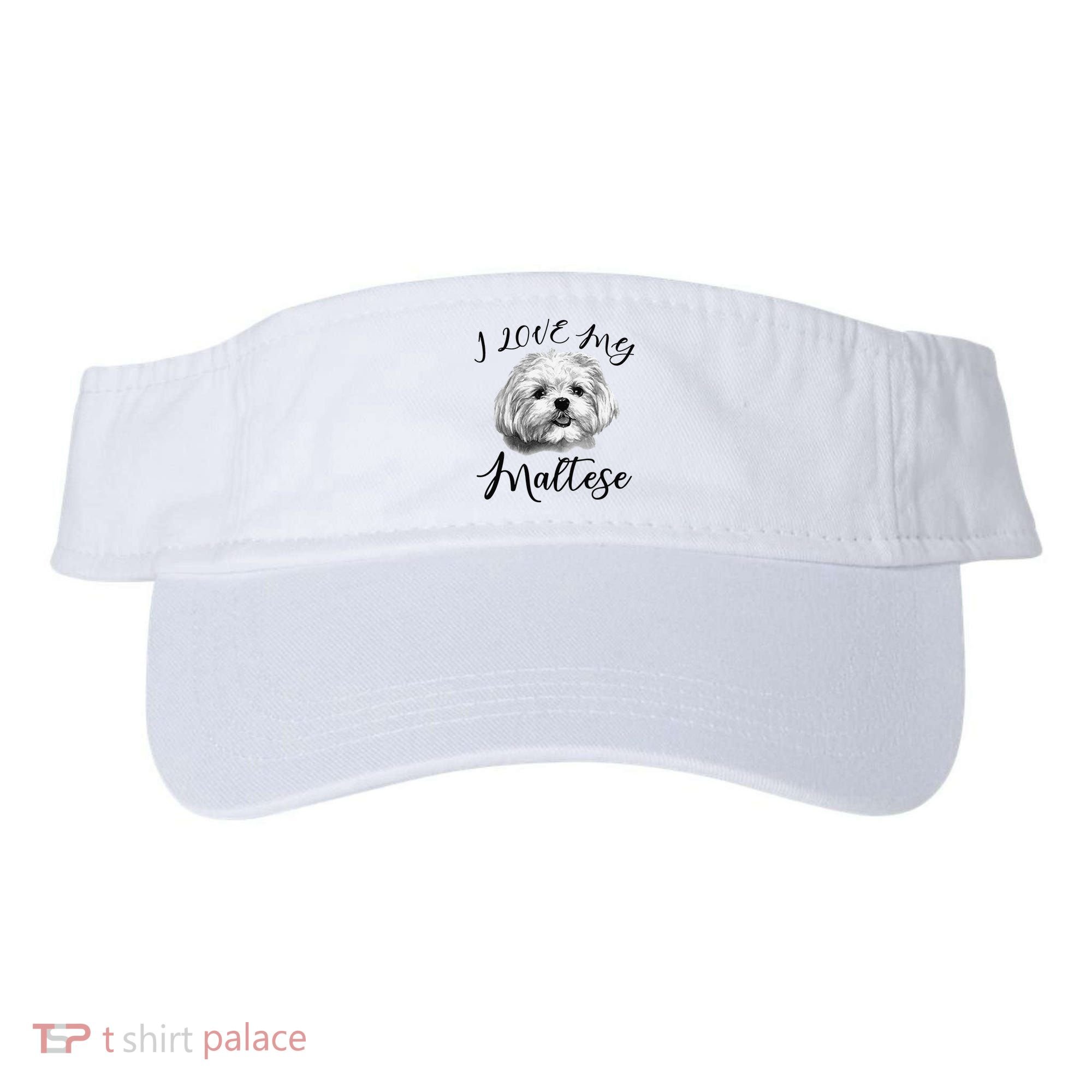 Maltese I Love My Maltese Dog Visor