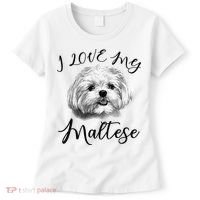 Maltese I Love My Maltese Dog Women's T-Shirt thumb 0