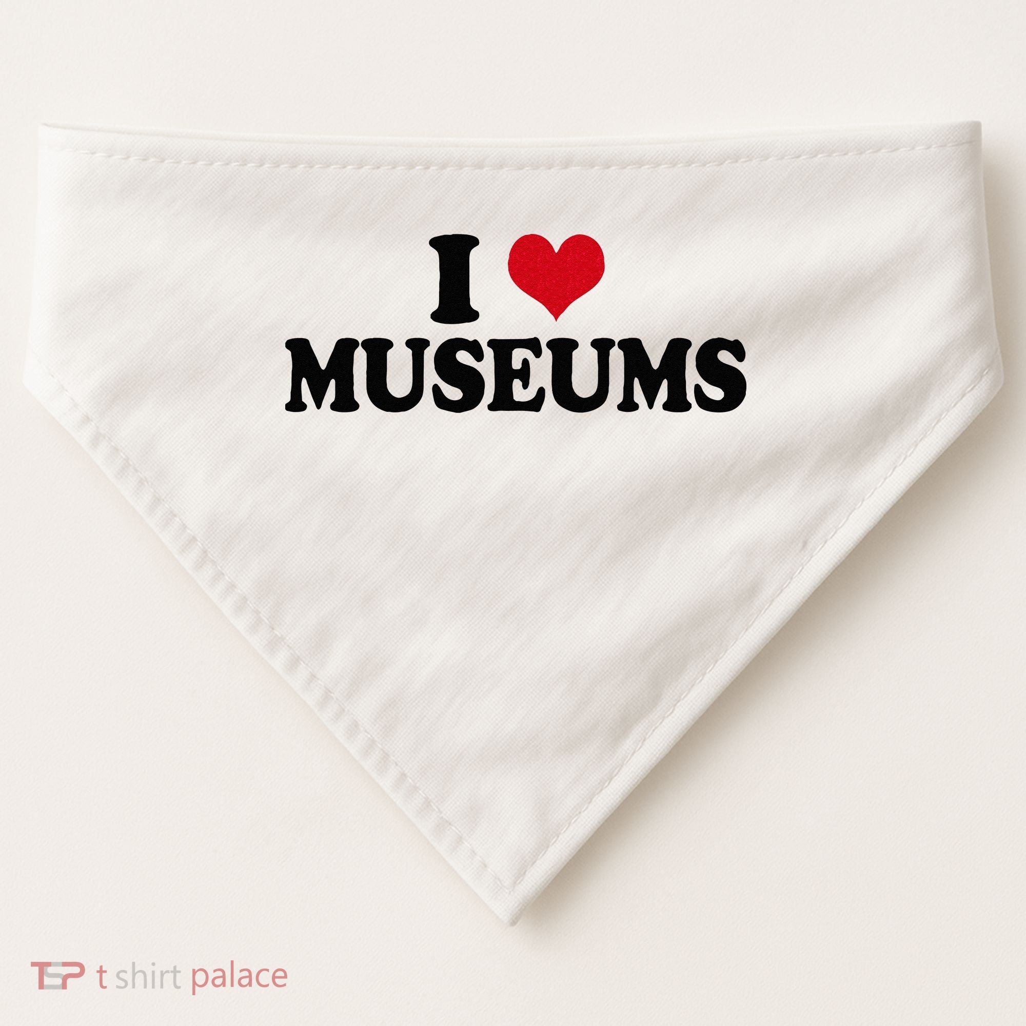 Museum I Love Museums USA-Made Doggie Bandana