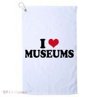 Museum I Love Museums Golf Towel thumb 0