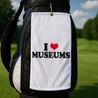 Museum I Love Museums Golf Towel thumb 2
