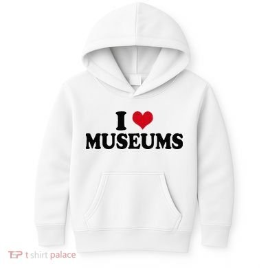 Museum I Love Museums Kids Hoodie