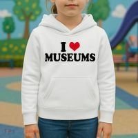 Museum I Love Museums Kids Hoodie thumb 3