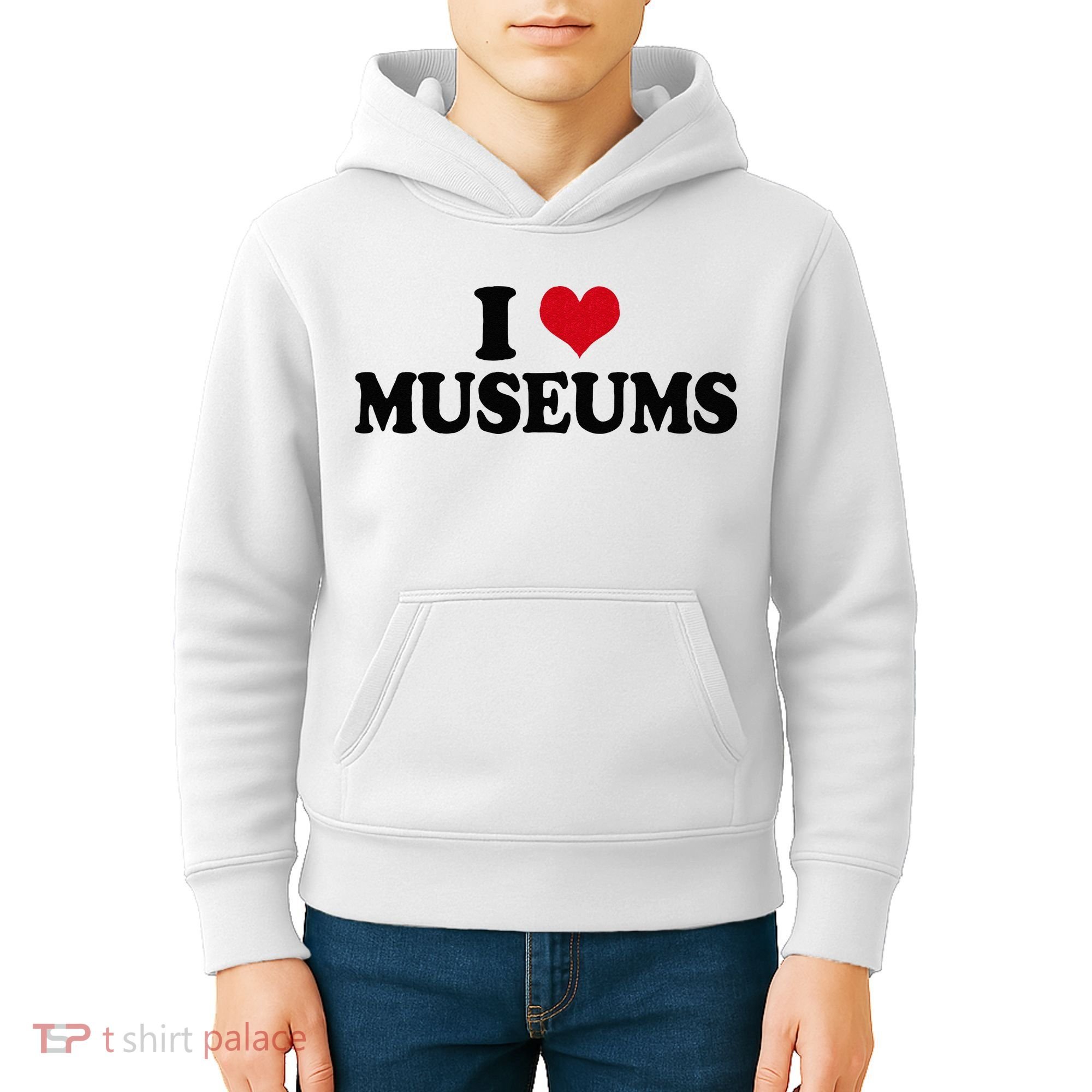 Museum I Love Museums Kids Hoodie