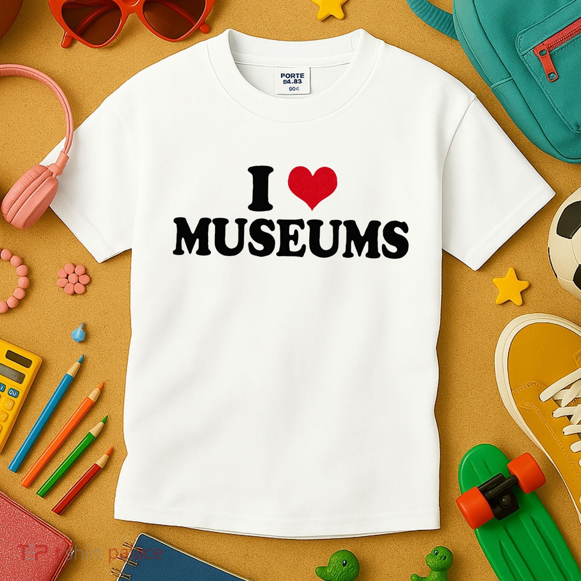Museum I Love Museums Kids T-Shirt
