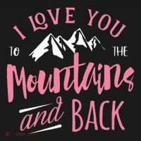 Mountain I Love You To The Mountain And Back Camping Polo thumb 3