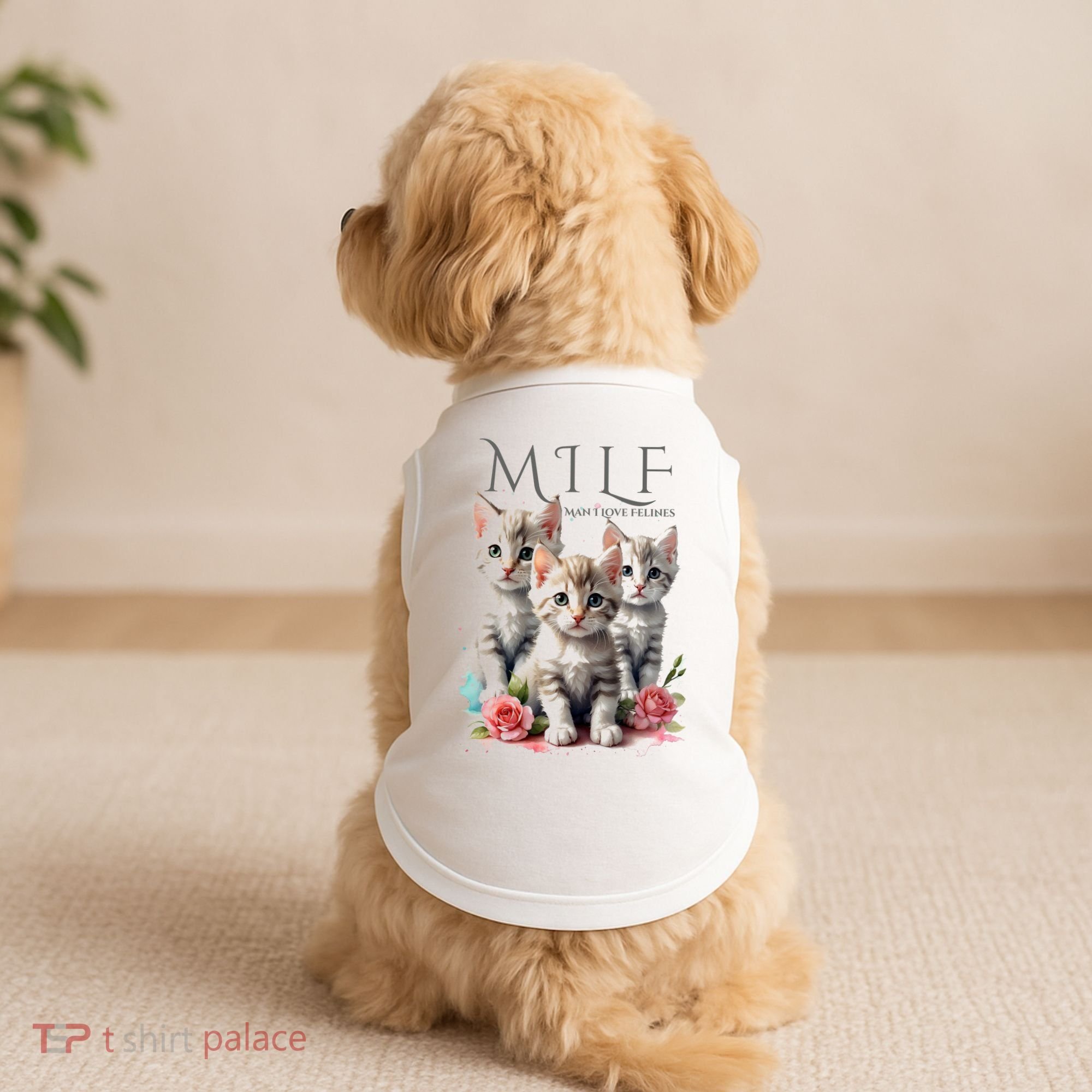 Man I Love Felines Doggie Tank