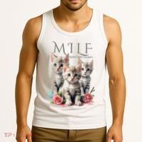 Man I Love Felines Tank Top thumb 3