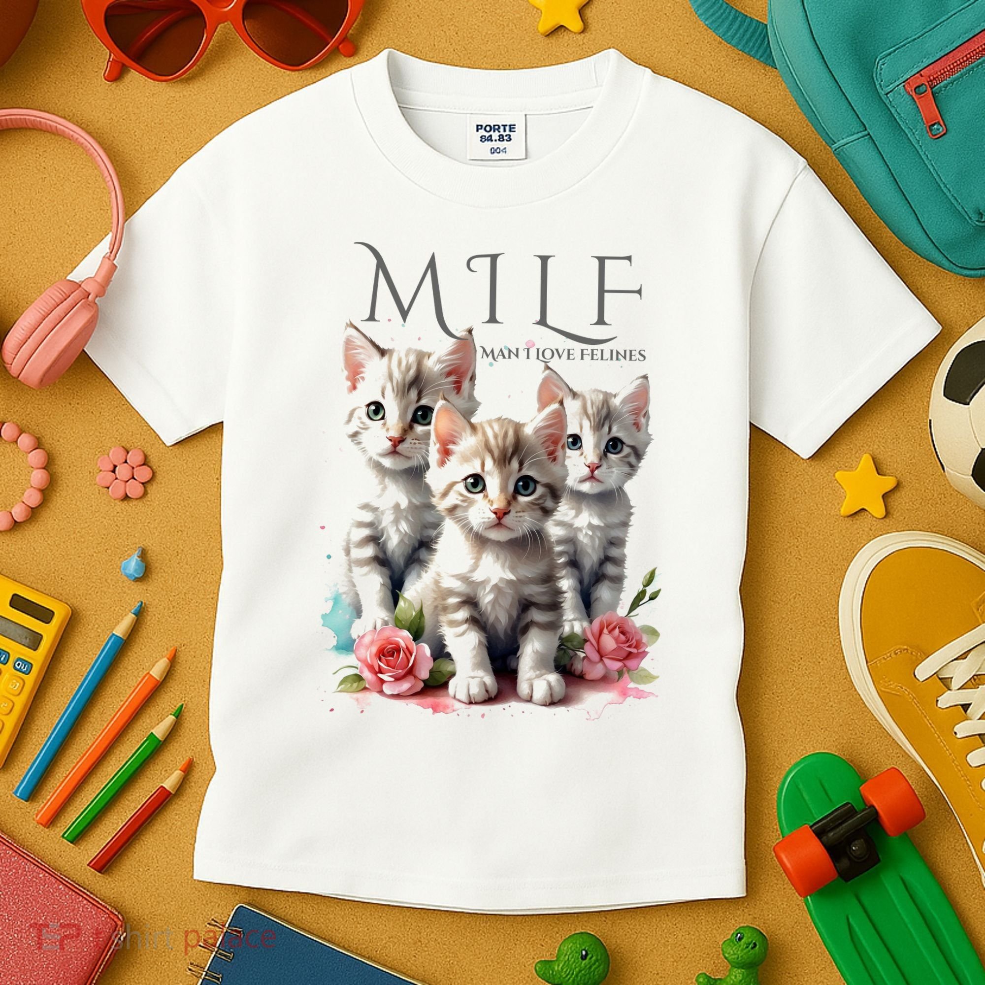 Man I Love Felines Kids T-Shirt