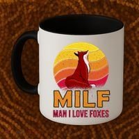 Man I Love Foxes MILF Coffee Mug thumb 2
