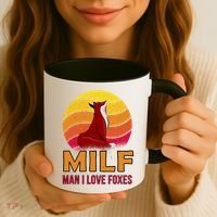 Man I Love Foxes MILF Coffee Mug thumb 3