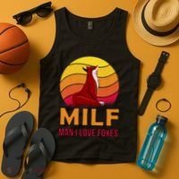 Man I Love Foxes MILF Tank Top thumb 4