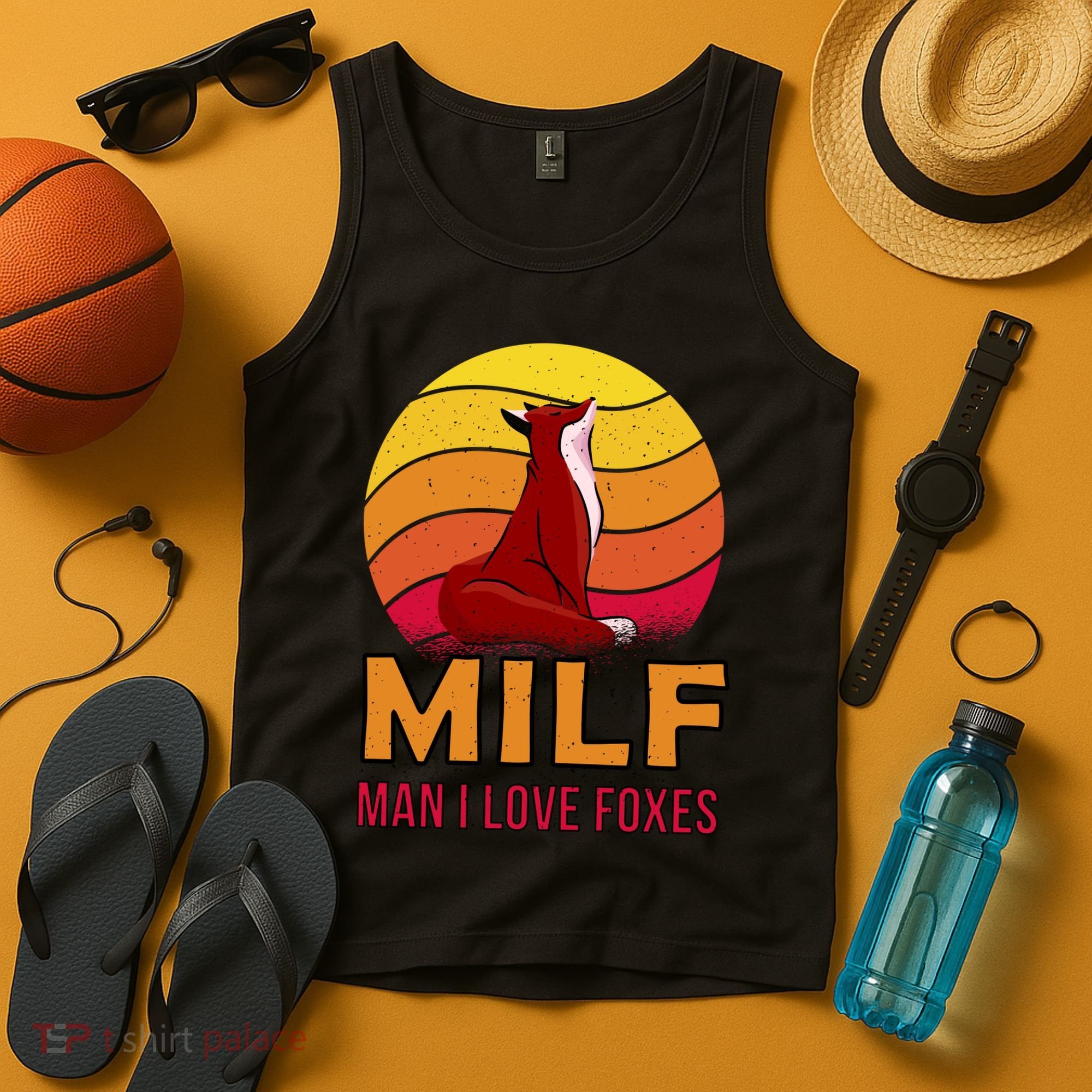 Man I Love Foxes MILF Tank Top