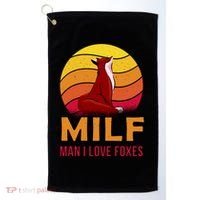 Man I Love Foxes MILF Golf Towel thumb 0