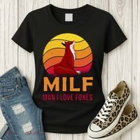 Man I Love Foxes MILF Women's T-Shirt thumb 3