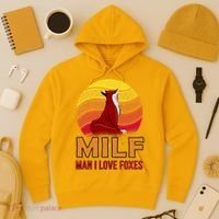 Man I Love Foxes MILF Hoodie thumb 3
