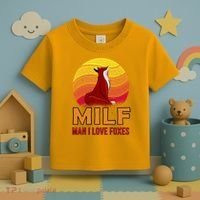 Man I Love Foxes MILF Toddler T-Shirt thumb 3