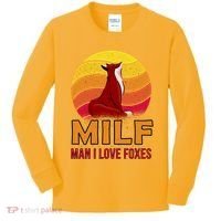 Man I Love Foxes MILF Kids Long Sleeve Shirt thumb 0