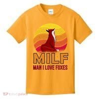 Man I Love Foxes MILF Kids T-Shirt thumb 0