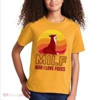 Man I Love Foxes MILF Kids T-Shirt thumb 2
