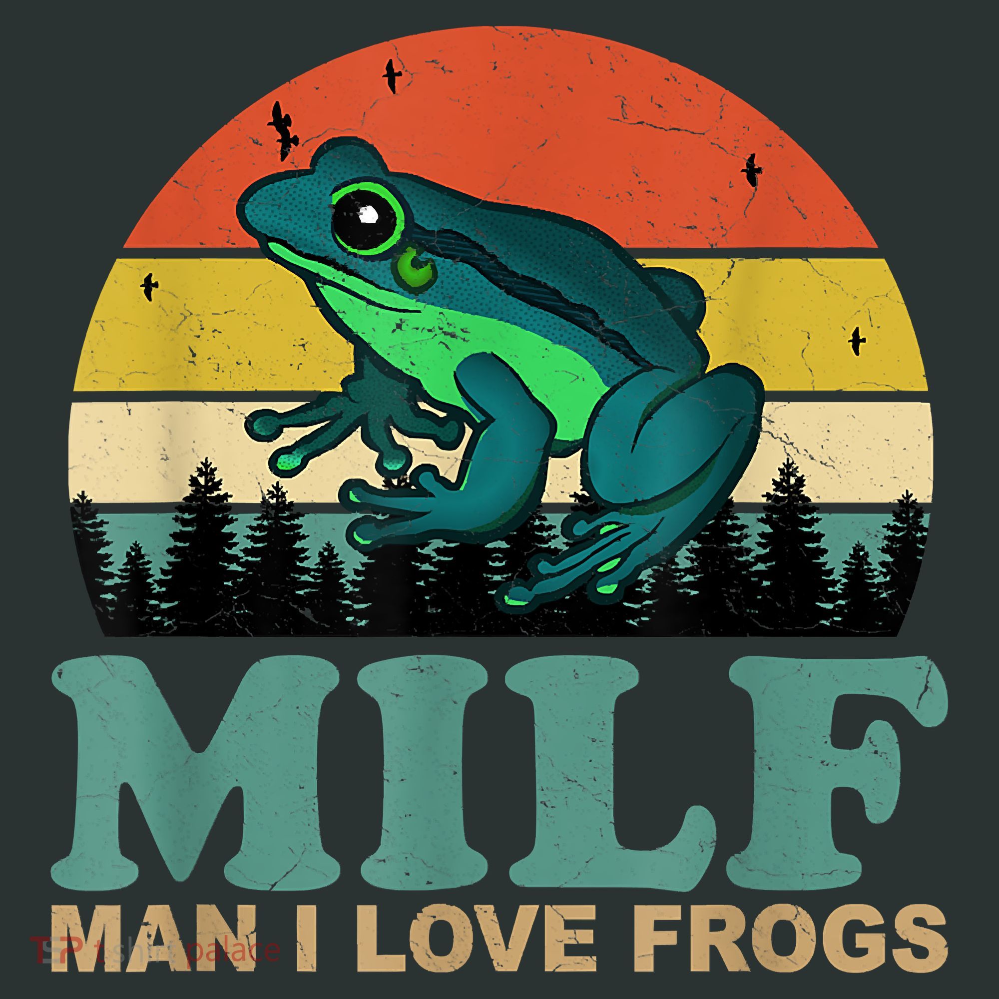 MILFMan I Love Frogs Funny Saying Frog Amphibian Lovers Mousepad