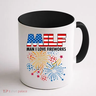 MILF Man I Love Firework Coffee Mug back