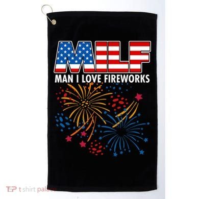 MILF Man I Love Firework Golf Towel