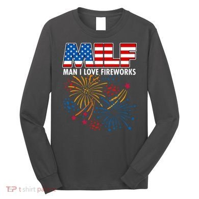 MILF Man I Love Firework Long Sleeve Shirt