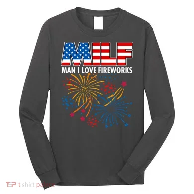 MILF Man I Love Firework Long Sleeve Shirt
