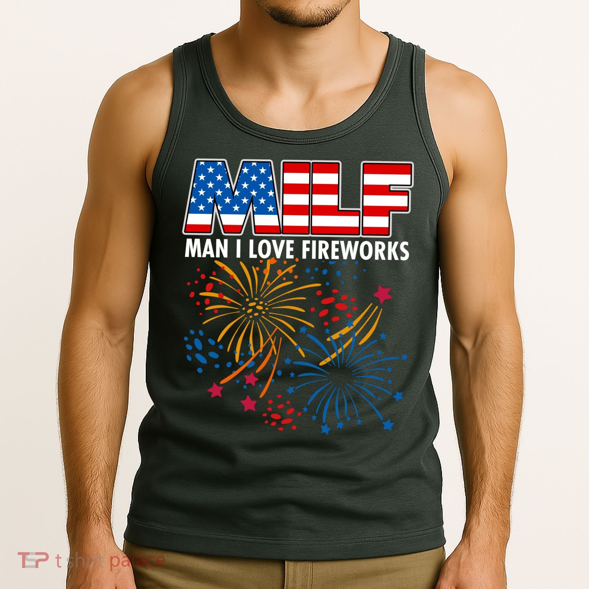 MILF Man I Love Firework Tank Top