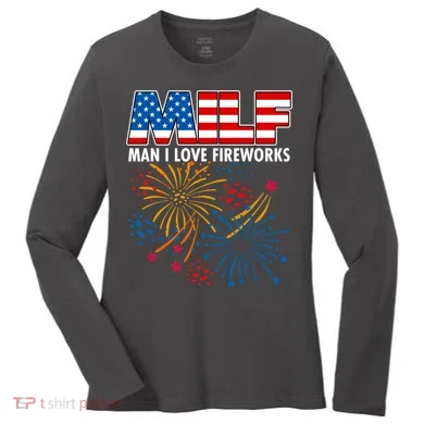 MILF Man I Love Firework Women's Long Sleeve Shirt
