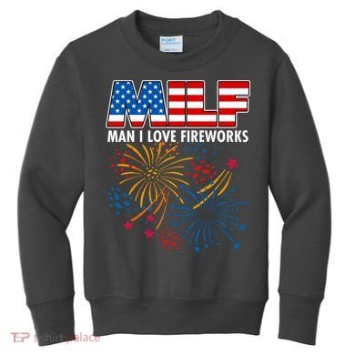 MILF Man I Love Firework Kids Sweatshirt