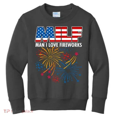 MILF Man I Love Firework Kids Sweatshirt
