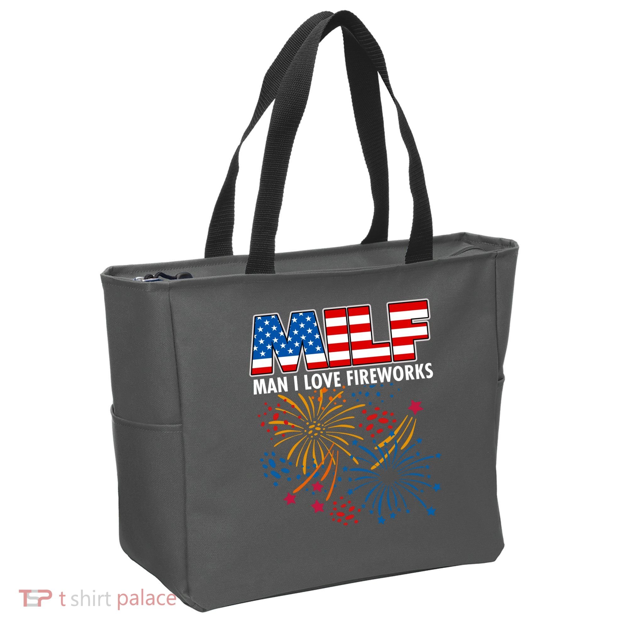 MILF Man I Love Firework Tote Bag