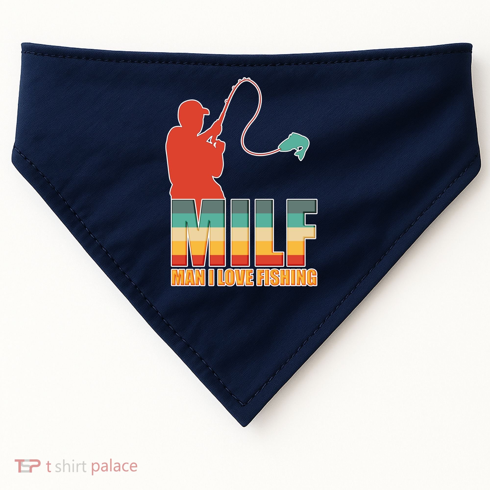 MILF Man I Love Fishing USA-Made Doggie Bandana