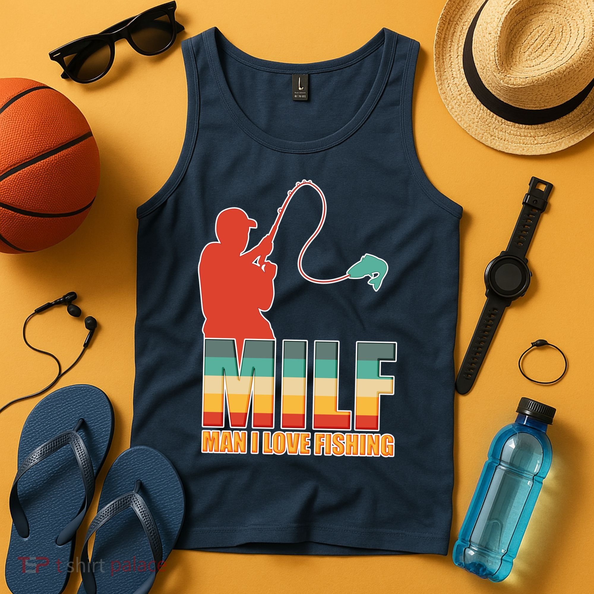 MILF Man I Love Fishing Tank Top
