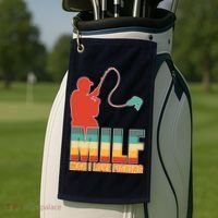 MILF Man I Love Fishing Golf Towel thumb 2