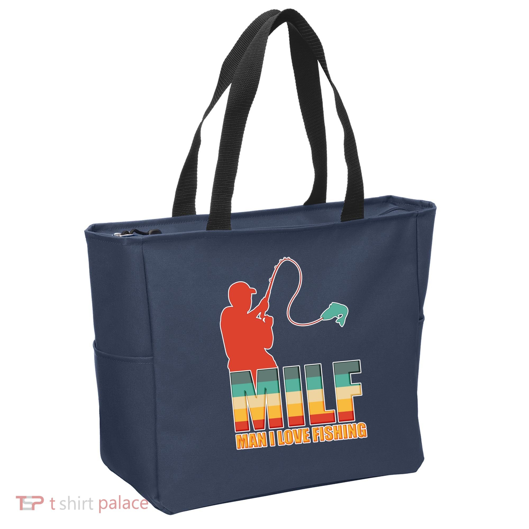 MILF Man I Love Fishing Tote Bag