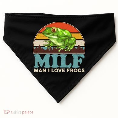 MILF Man I Love Frogs USA-Made Doggie Bandana