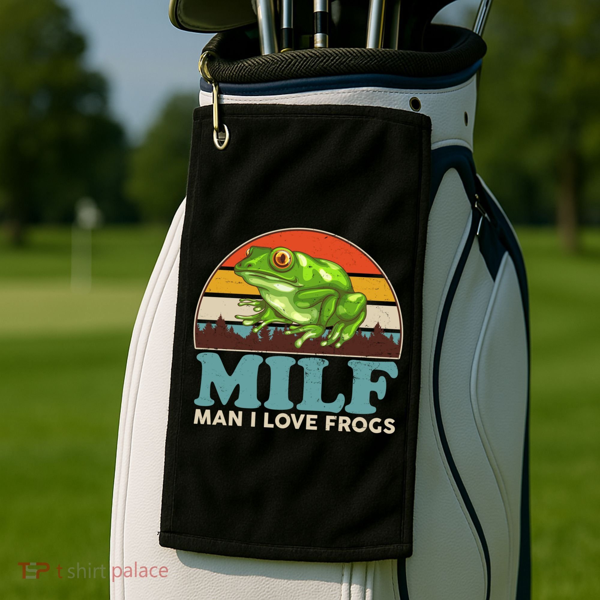 MILF Man I Love Frogs Golf Towel