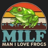MILF Man I Love Frogs Golf Towel thumb 3